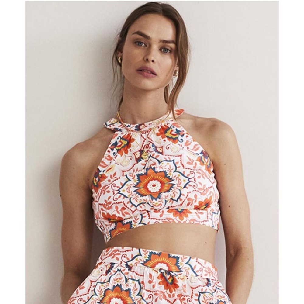 NWT Boden Jessica Halter Crop Tank Top